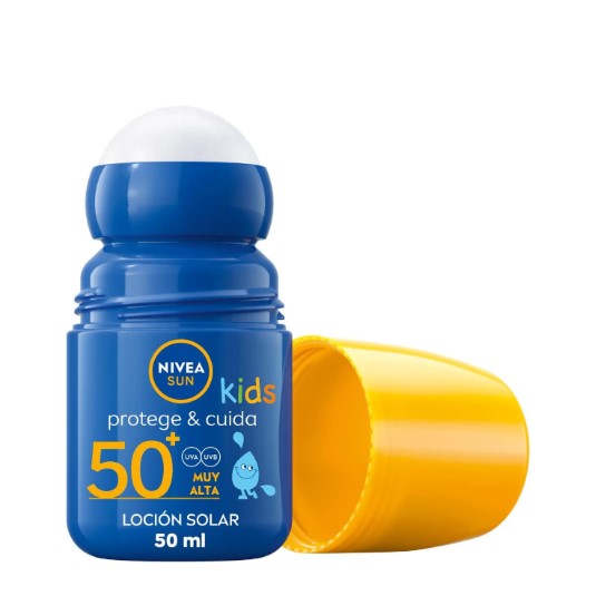 Loción solar roll-on 5 en 1 SPF 50+