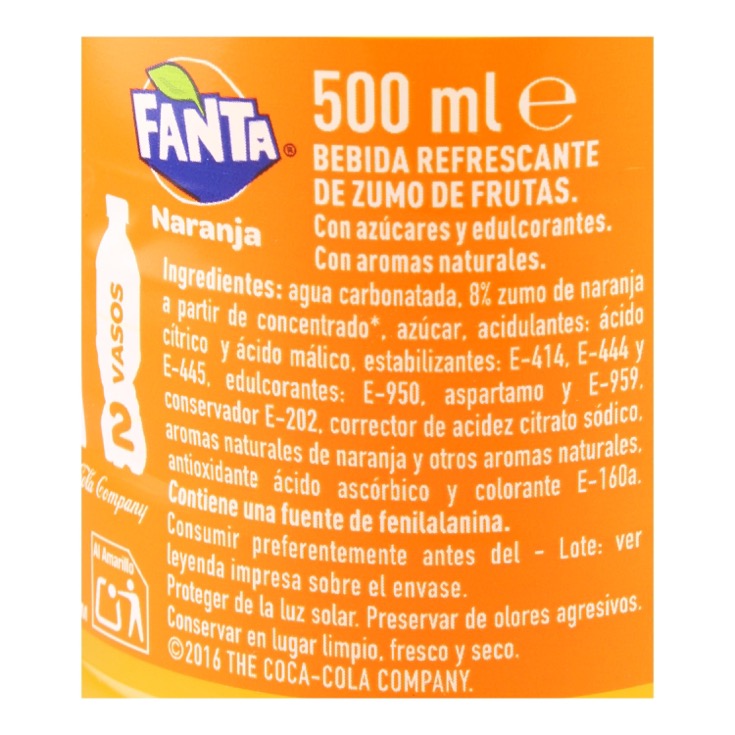 Refresco de Naranja - Fanta - 50cl Refresco de Naranja - Fanta - 50cl