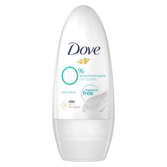 Desodorante Roll-on Sensitive 0% Dove - 50ml