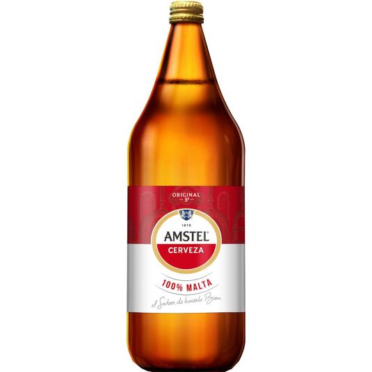 Cerveza rubia 100% Malta - 1l