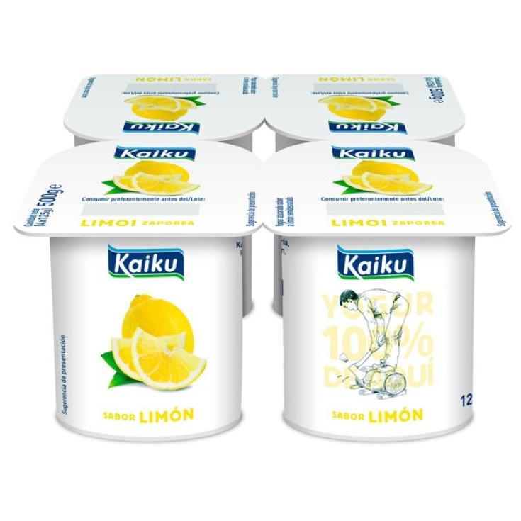 Yogur sabor limón Kaiku - 4x125g
