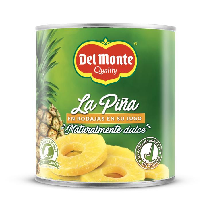 Piña en rodajas en jugo - Del Monte - 825g