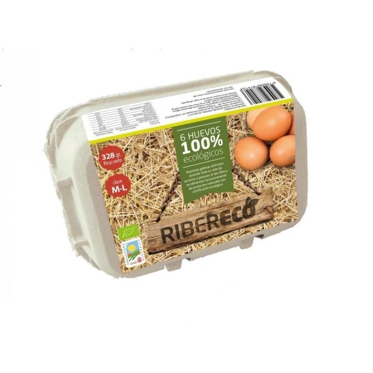 Huevos ecológicos Ribereco - 6 uds