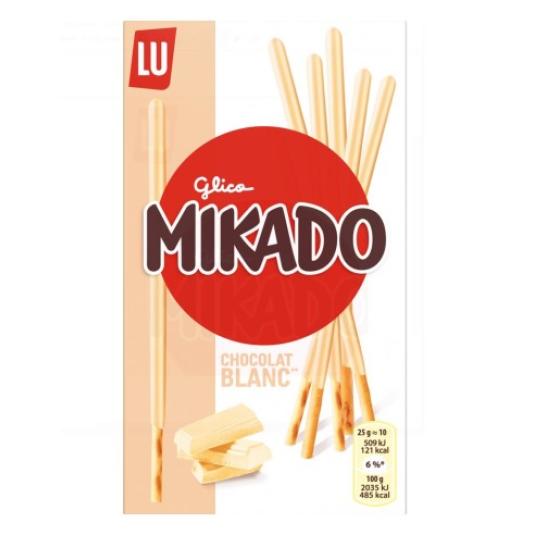 Palitos con chocolate blanco Mikado - 70g