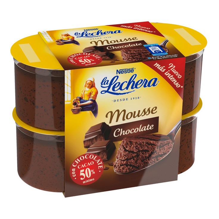 Mousse de chocolate - La Lechera - 4x59g