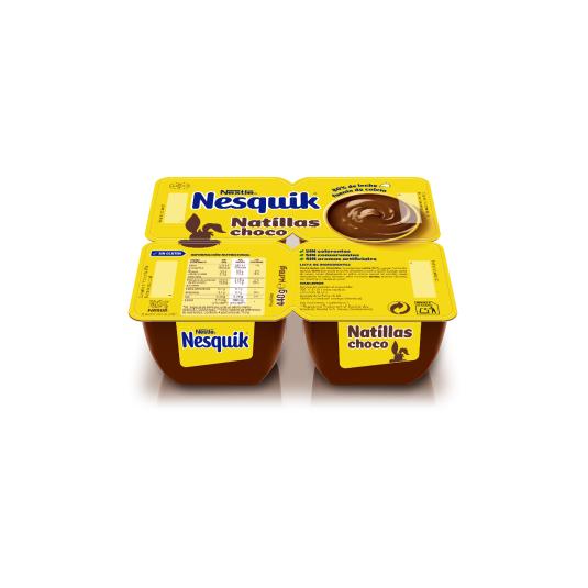 Natillas chocolate Nesquik Nestlé 4x110g