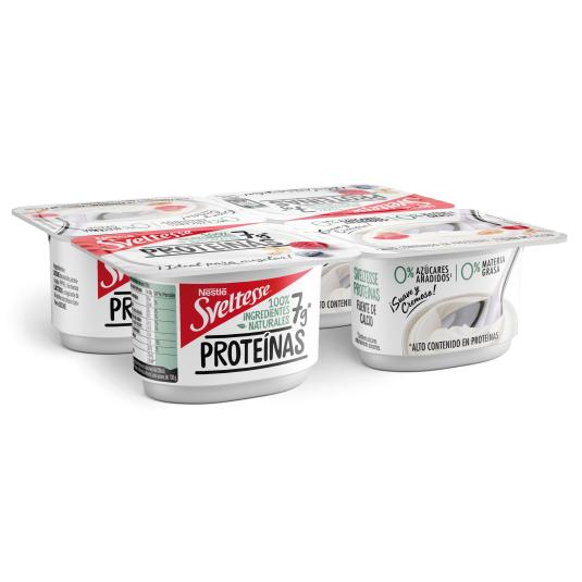 Yogur con proteinas natural desnatado - 4x100g