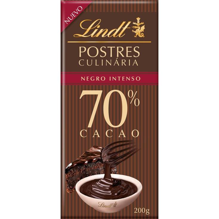 Chocolate 70% cacao Lindt Postres - 200g