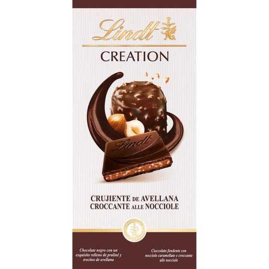 Chocolate Negro Crujiente Avellana Creation 150g