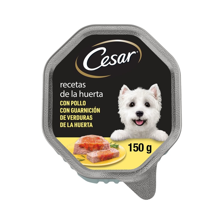 Recetas de la Huerta comida húmeda para perros con pollo 