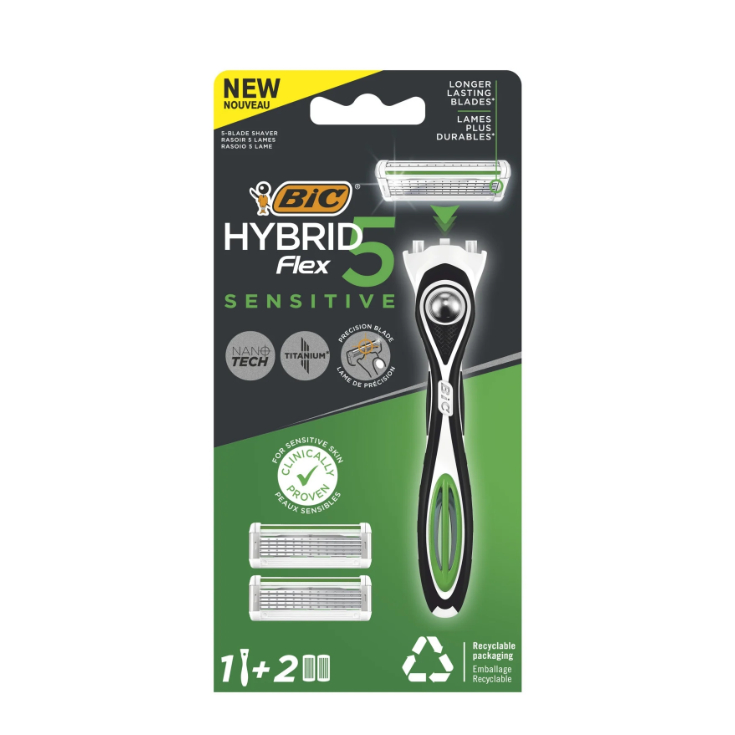 Maquinilla de afeitar BIC Hybrid Flex 5 Sensitive