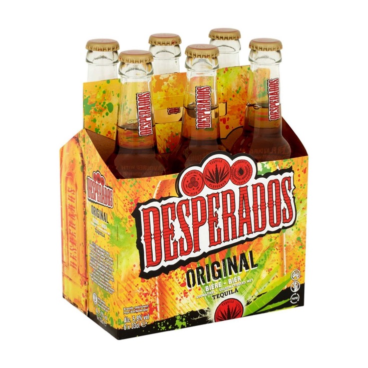 Cerveza con tequila Desperados - 6x33cl