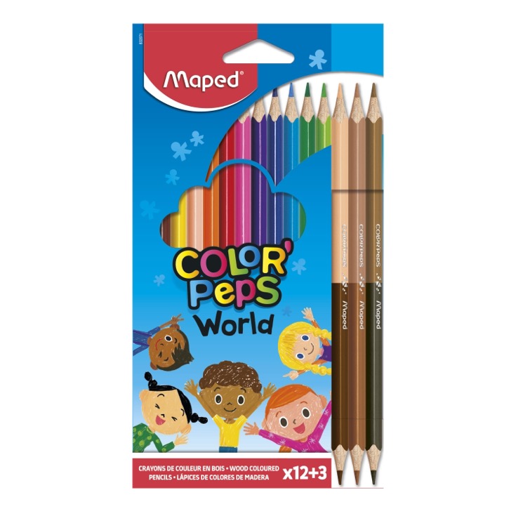 Lápices de colores Color Peps 12+3 uds