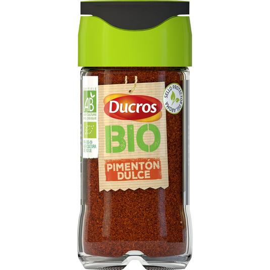 Pimentón dulce ecológico en frasco de 44 g