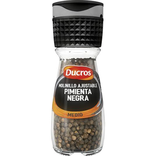Pimienta negra en molinillo ajustable