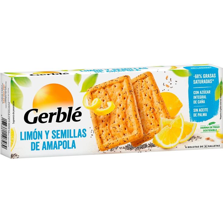 Galletas de limón y semillas de amapola con azúcar integral Galletas de limón y semillas de amapola con azúcar integral