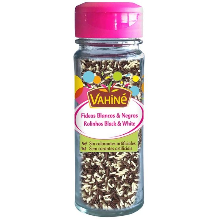 Fideos de chocolate negro y blanco Vahiné - 71g