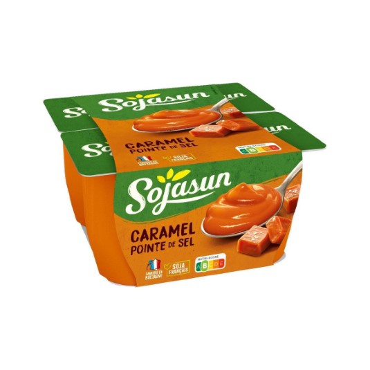 Postre vegetal de soja sabor caramelo - 4x100g