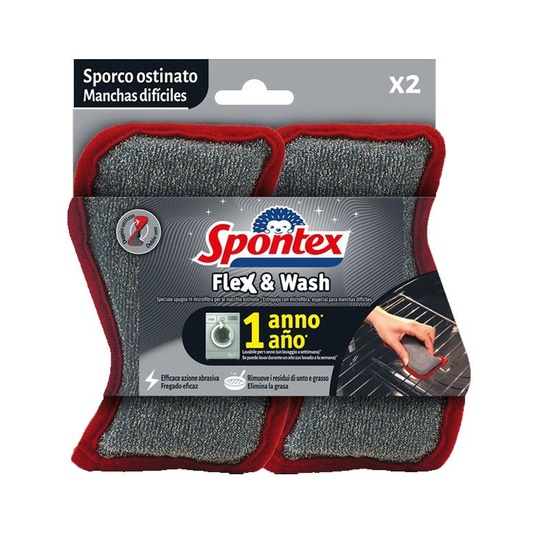 Estropajo Power Flex&Wash (1+1 Ud.) Manchas Difíciles