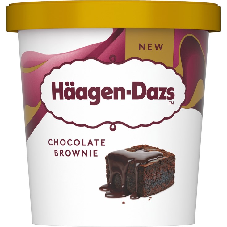 Tarrina de helado de chocolate brownie - 400g