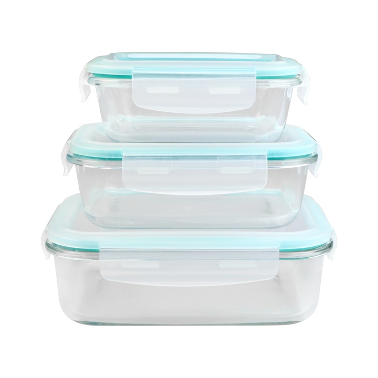 Lote de tupers rectangulares 370ml, 1,04L y 1,5L Lote de tupers rectangulares 370ml, 1,04L y 1,5L