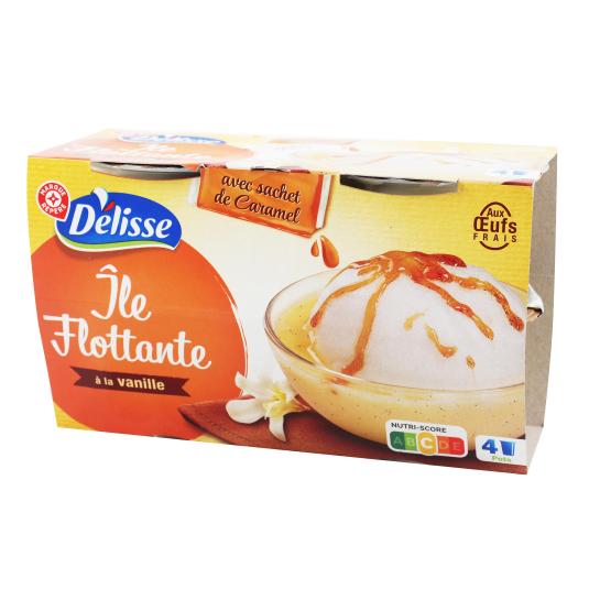 Postre Con Crema Inglesa Délisse - 4x100g