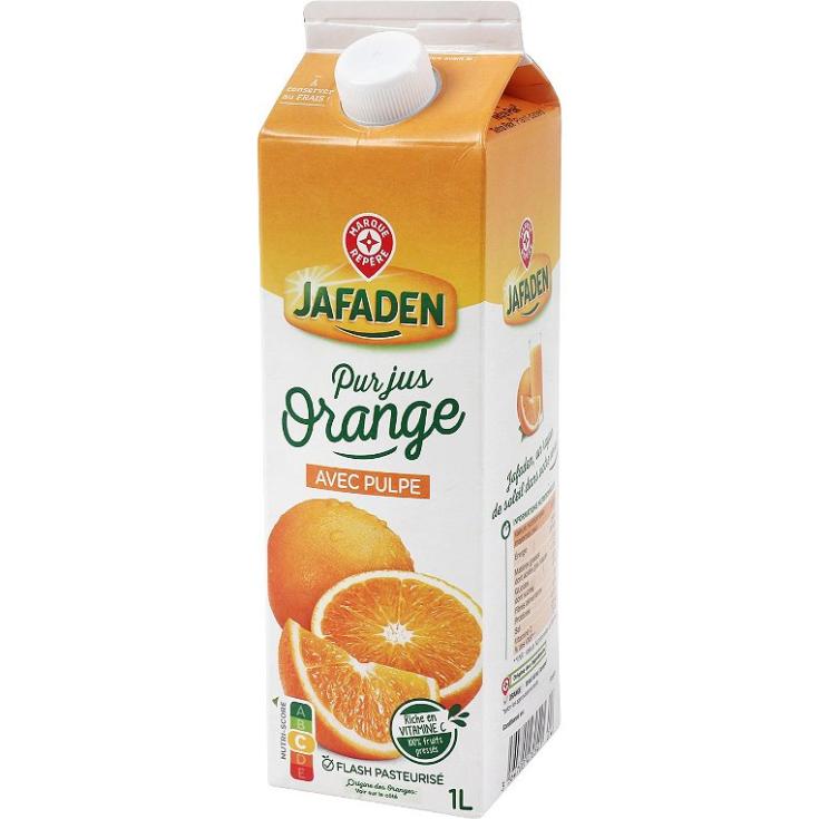 Zumo de naranja con pulpa Jafaden - 1l