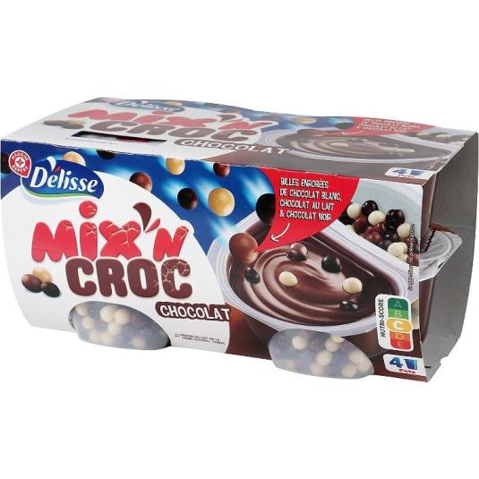 Mix'n'croc choco billes - Délisse - 4x117g