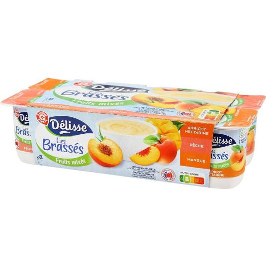 Yogur batido frutas de verano Délisse - 8x125g