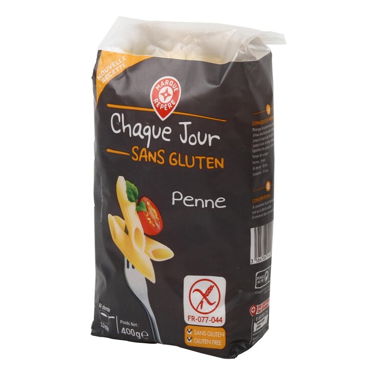 Pasta Penne Sin Gluten Chaque Jour Sans Gluten - 400g Pasta Penne Sin Gluten Chaque Jour Sans Gluten - 400g