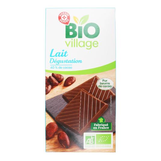 Chocolate con Leche 40% Cacao Bio Village - 100g