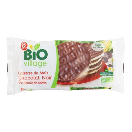 Tortitas de Maiz con Chocolate Bio Village - 100g