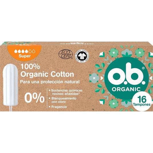 Organic Cotton tampones super
