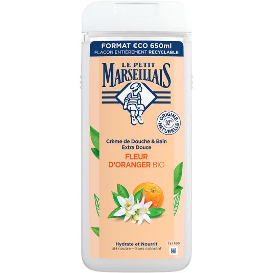 Gel de baño hidratante y nutritivo con flor de azahar 
