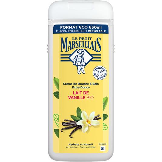 Gel de baño hidratante y nutritivo con leche de vainilla