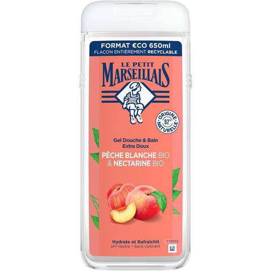 Gel de baño hidratante y refrescante melocotón y nectarina