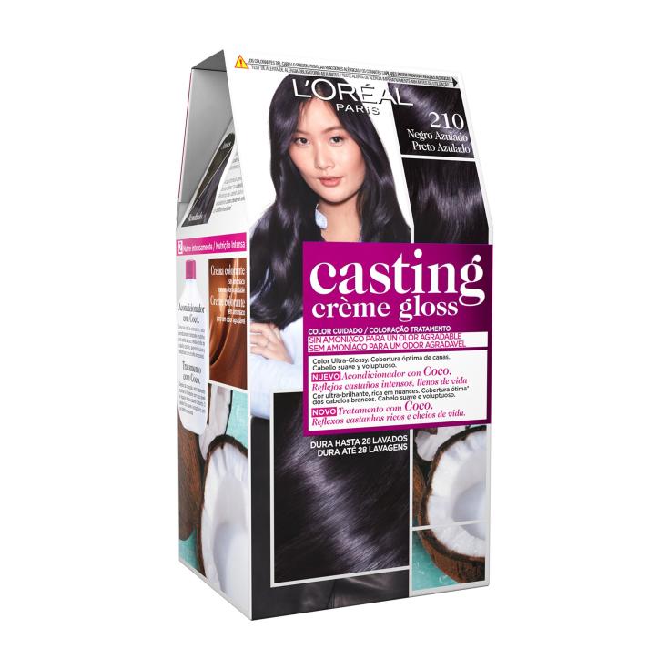 Tinte negro azulado Nº210 L´Oréal Casting Crème Gloss