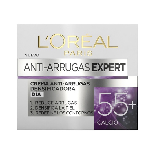 Expert crema anti-arrugas densificadora de día 55+ calcio