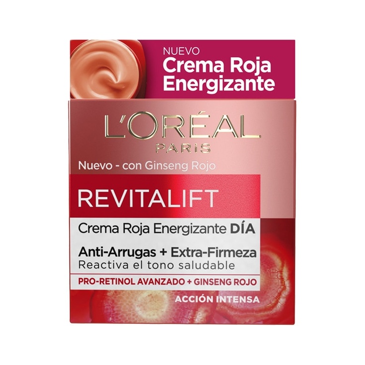 Revitalift crema roja energizante de día anti-arrugas