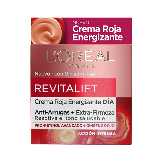 Revitalift crema roja energizante de día anti-arrugas