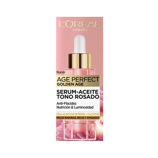 Golden Age sérum-aceite tono rosado Anti-flacidez