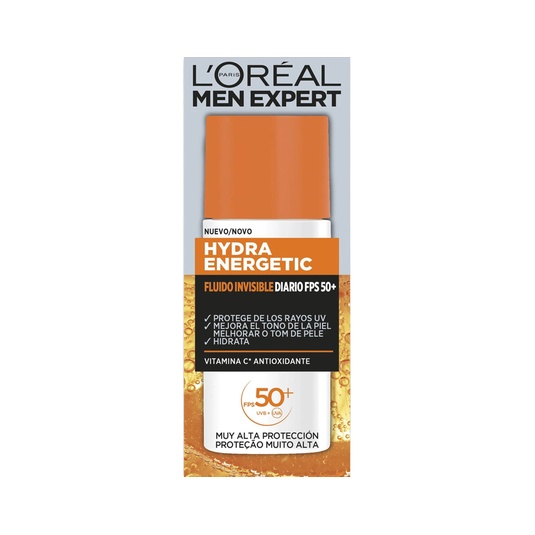 Fluido facial solar invisible SPF-50+ con vitamina C 50 ml