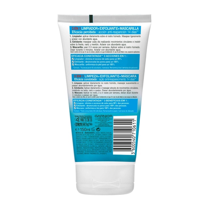 Limpiador Facial 3en1 Skinactive 150ml