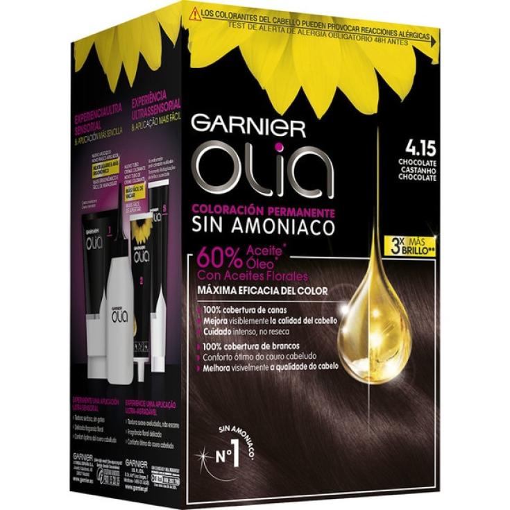 Tinte Chocolate Castaño Tiramisú Nº4.15 Olia -Garnier - 1 ud