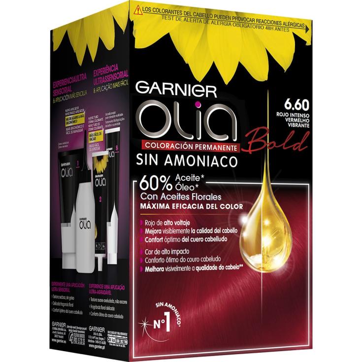 Tinte Rojo Intenso Nº6.60 Olia - Garnier - 1 ud