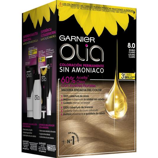 Tinte Rubio Claro Nº8.0 Olia - Garnier - 1 ud