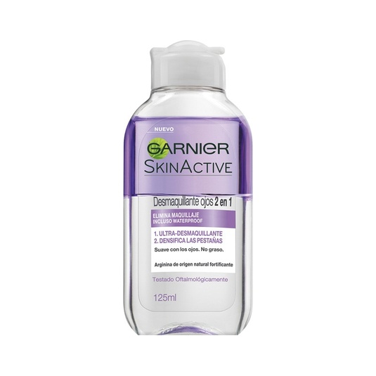 Skin Active desmaquillante waterproof de ojos 2 en 1 suave 