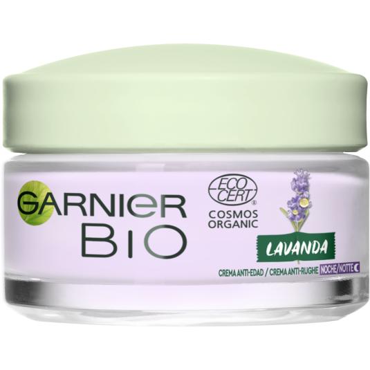 Crema anti-edad noche lavanda Bio Garnier - 50ml