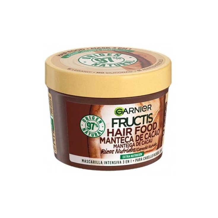 Fructis Mascarilla 3 En 1 Manteca De Cacao Rizos Nutridos 