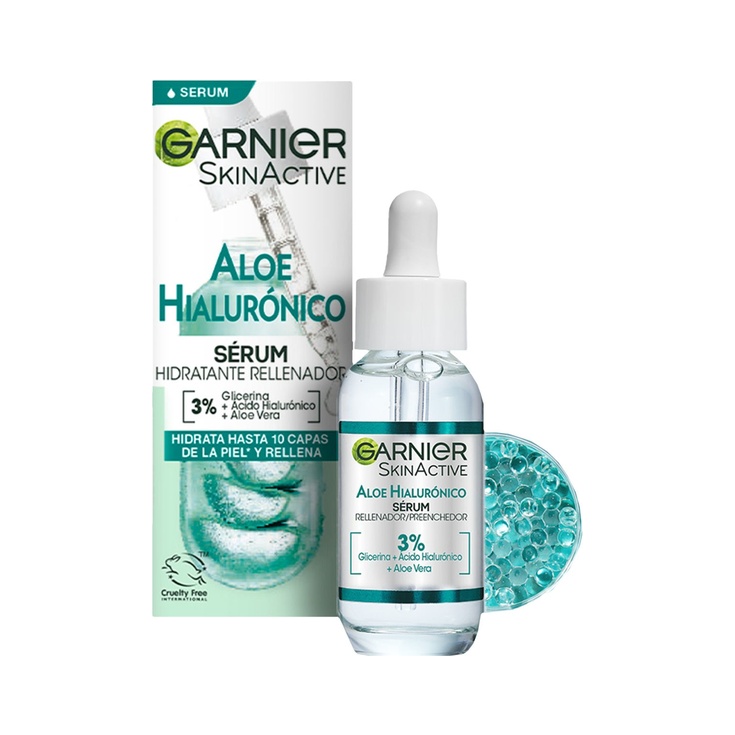 Skin Active sérum hidratante rellenador Aloe Hialurónico
